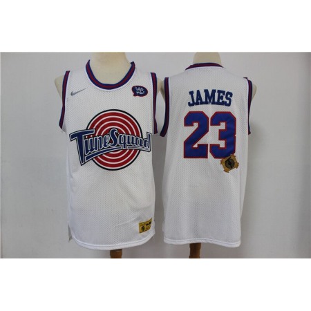 Space Jam Tune Squad #23 LeBron James White Stitched Jersey