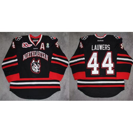 Men's Northern Illinois Huskies Custom Black Stitched Jersey