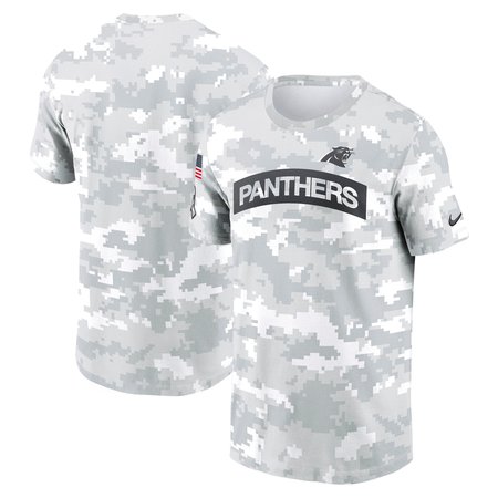 Men's Carolina Panthers Nike Arctic Camo 2024 Salute To Service Performance T-Shirt