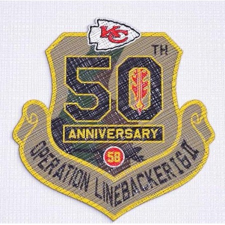 Kansas City Chiefs 50th Anniversary Of Operation Linebacker Patch