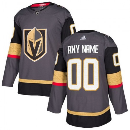 Men's Vegas Golden Knights Custom Grey Stitched Jersey