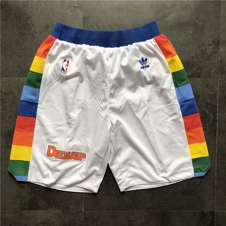 Denver Nuggets White Shorts