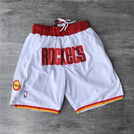 Houston Rockets White Shorts